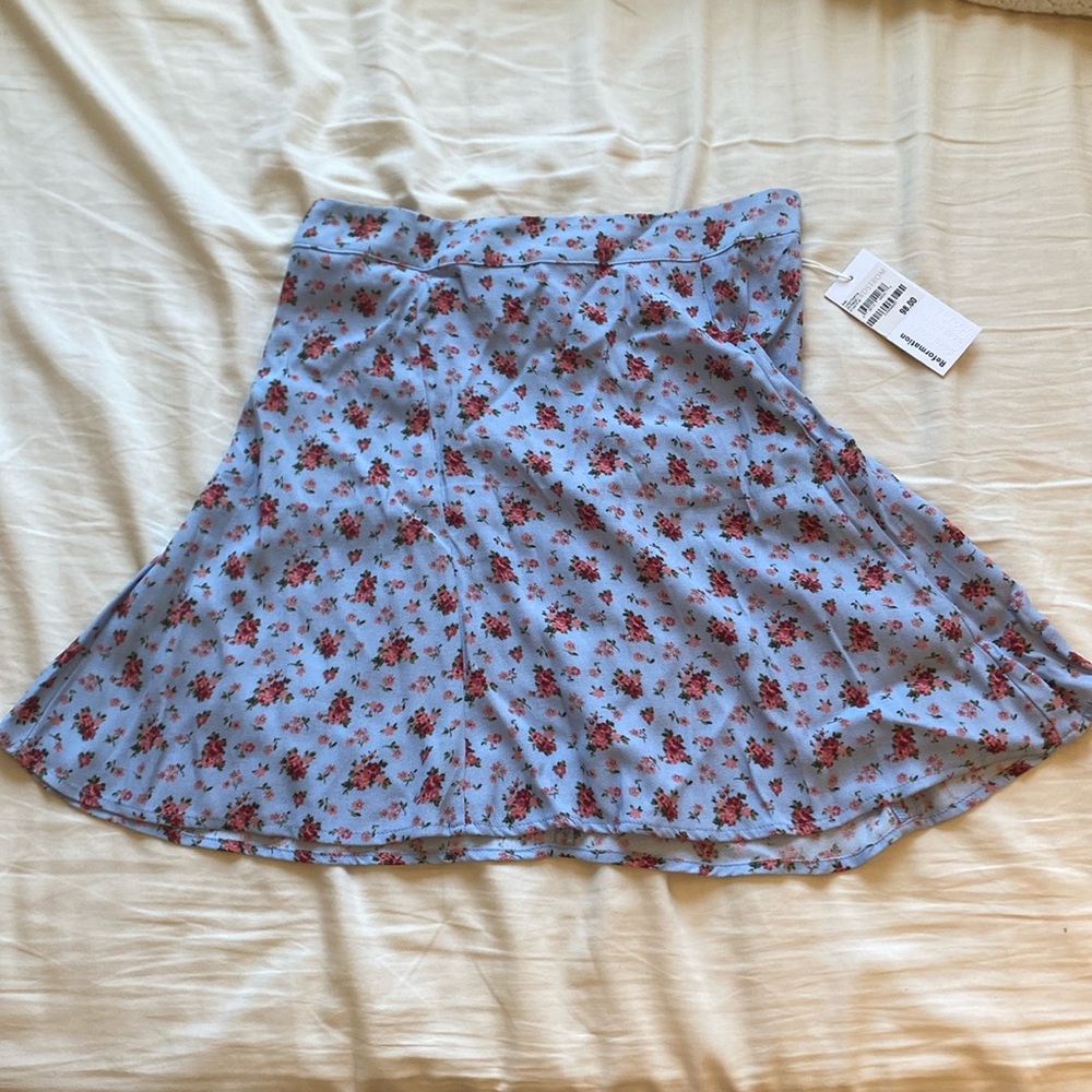 Reformation flower print flowy skirt.